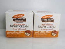 PALMER'S COCOA BUTTER FORMULA MOISTURE RICH NIGHT CREAM 2.7 OZ LOT OF 2