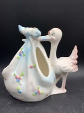 Vintage Lefton Japan Stork Planter/Vase 2286