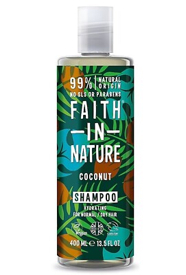 Faith in Nature Shampoo Coconut 99% Natural Original Hydrating Normal Dry Hair