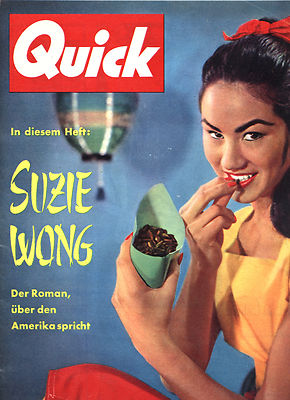 Kult-Illustrierte QUICK, Nr. 12 von 1958, Cover Suzie Wong, Indonesien Probleme