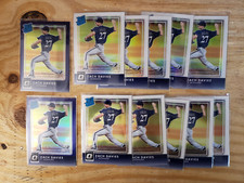 Zach Davies 12 ct lot w/ 2016 Optic Silver Purple & Base Rated Rookies