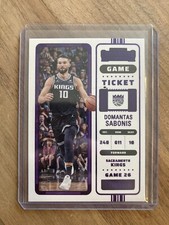 DOMANTAS SABONIS - /25 - 2022 Contenders #73 - Game Ticket PURPLE - SAC Kings