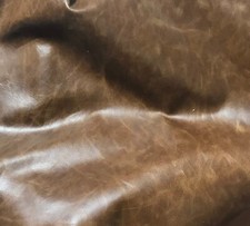 Mottled Medium BROWN Cow Hide Leather 8"x8" Piece