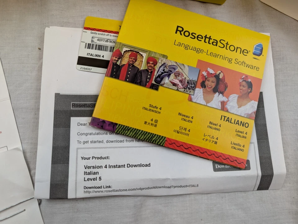 Rosetta Stone Italian Level 4 Audio Companion CD Rom + codes for level 1-3 & 5 - Image 3 of 4