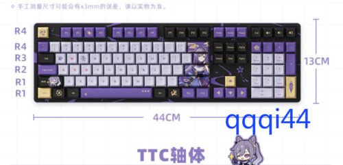 MiHoYo Offical Genshin Impact KeQing Wired TTC RGB JDA Mechanical Keyboard Gift - Picture 3 of 8