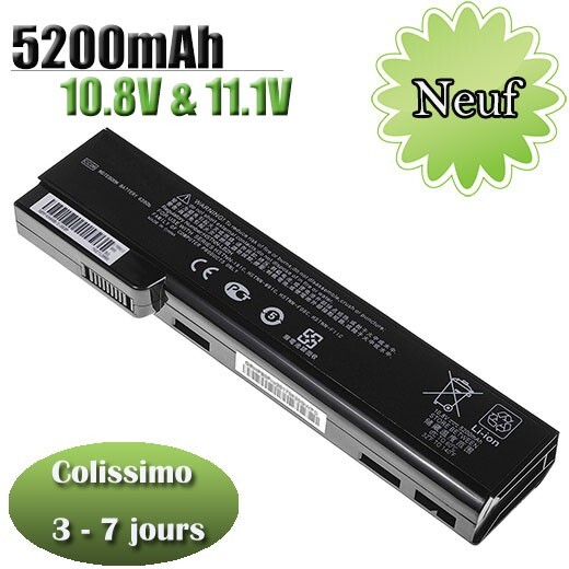 Batterie ordinateur HP EliteBook 8470w 8570p 628369-421 lithium