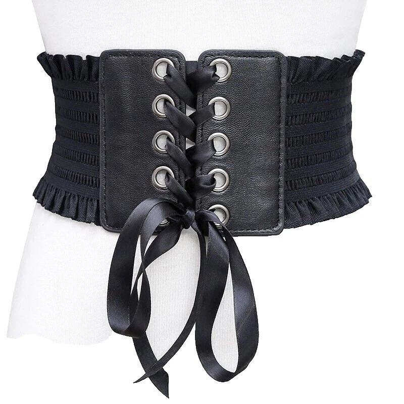 Faux Leather Corset Belt One Size Belts for Women