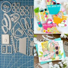 Metal Cutting Dies Beach Bag Scrapbook Album Embossing Paper Card Crafts Stencil