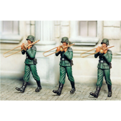 SOL RESIN FACTORY Cat.no.MM077, POSAUNIST (3 Figuren), 1/35