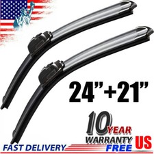 Front Windshield Wiper Blades Driver Passenger 24 21 Small Standard Hook Wiper