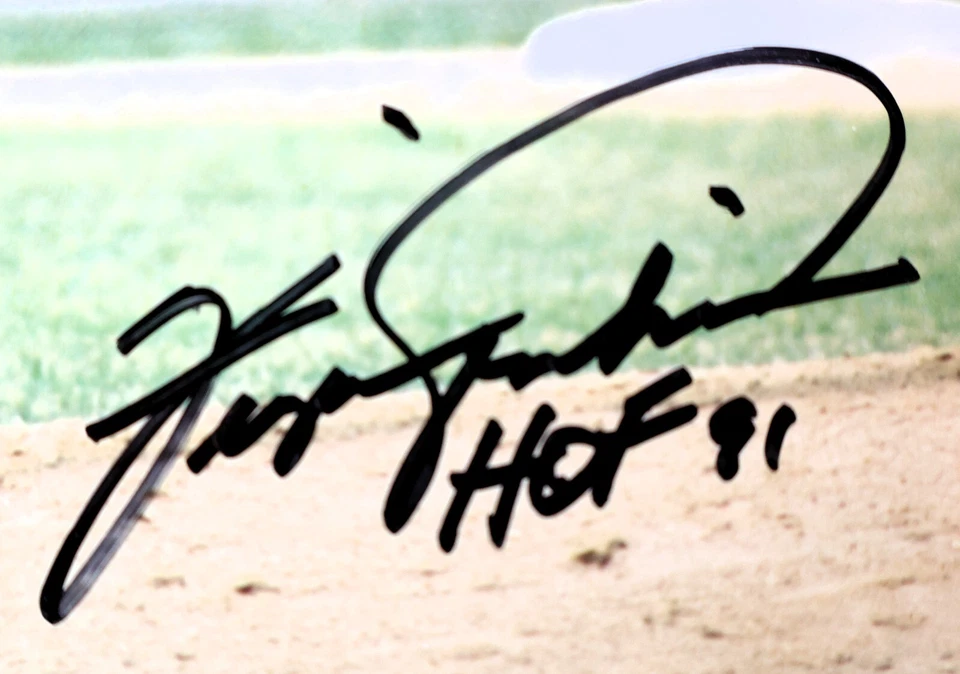 Fergie Jenkins Autographed/Inscribed HOF 91 Chicago Cubs 8x10 Photo JSA COA - Image 2 of 3