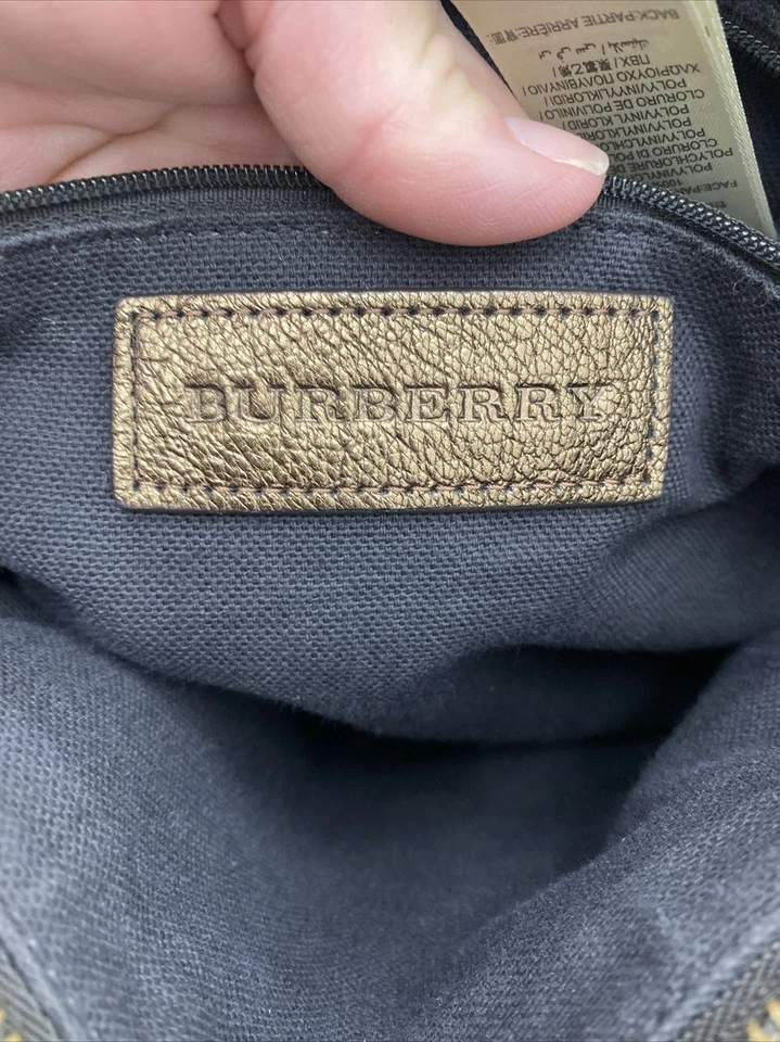 Bolso de Mano Burberry Golderton Haymarket de Lona Recubierta a Cuadros Cartera Bandolera Mediano Foto 2 de 4