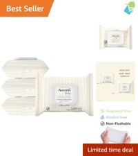 Fragrance-Free, Gentle Baby Wipes with Oat  Aloe - 25ct, Pack of 4 for Newborns