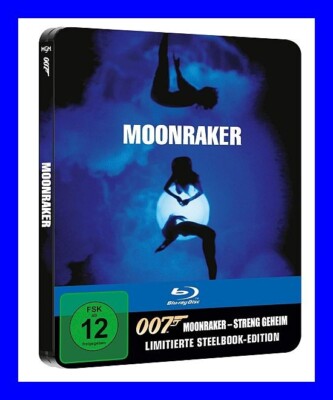 James Bond 007: MOONRAKER (Limitiertes Steelbook) BLU-RAY-Rarität Neu & ovp!