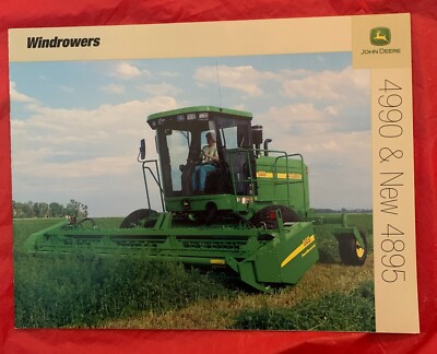 2001 John Deere ''WINDROWERS 4990 & 4895'' - Original Tractor Sales Brochure