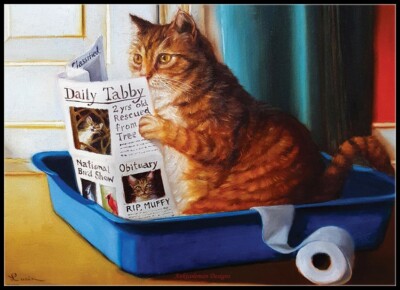 Kitty Reading - Chart Counted Cross Stitch Patterns Needlework DIY DMC Color 