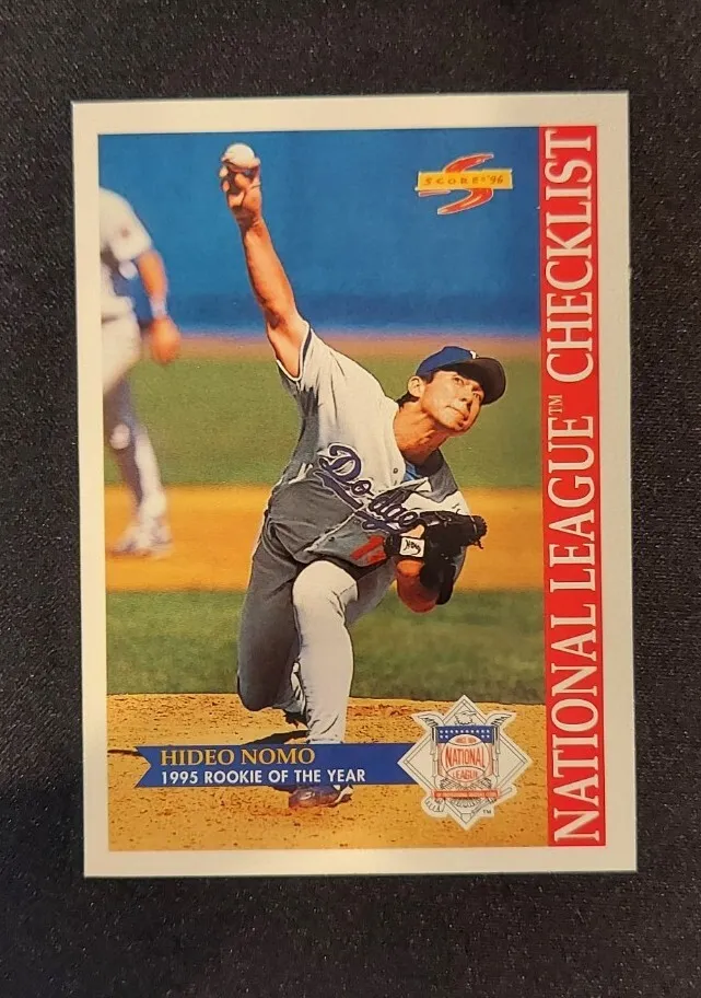 1996 Score Hideo Nomo #514 (4 of 7) Rookie of the Year Los Angeles Dodgers  MLB