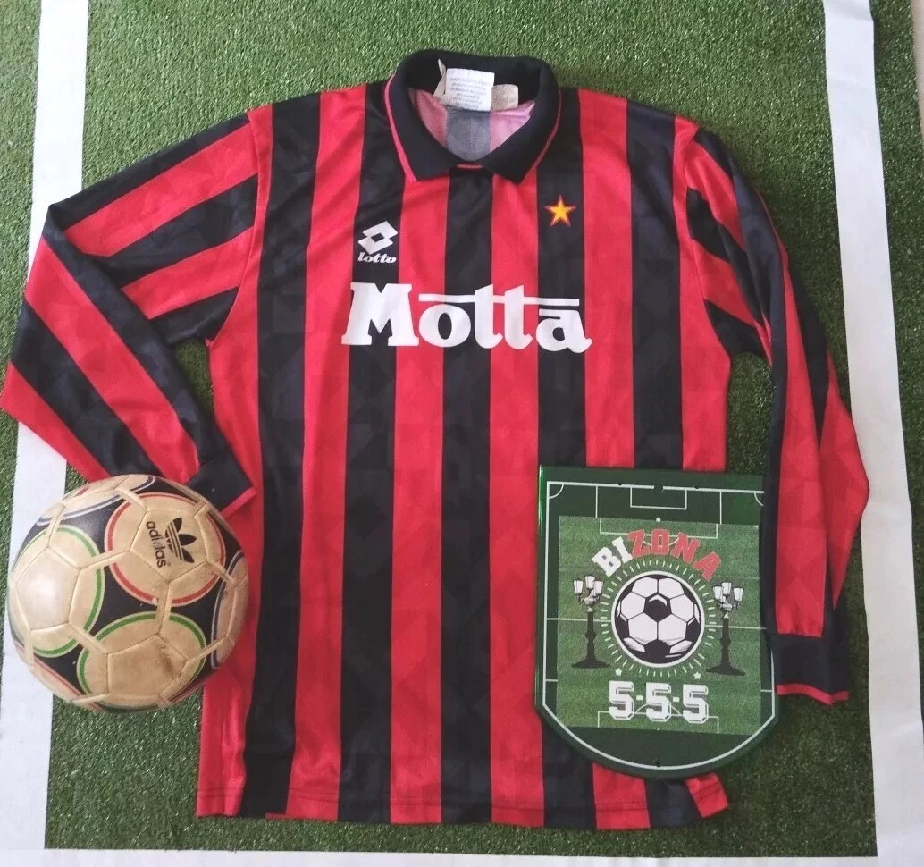 Marco Van Basten Official Ballon d'Or™ Back Signed and Hero Framed AC Milan 1989-90 Home Shirt
