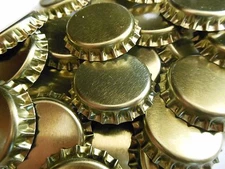 10,000 Gold Crown Caps Standard 26.5 Size Soda Mead Beer Bottles Lined NEW 