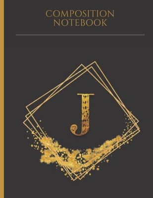 J: Monogram Notebook Journal - College Ruled 8.5x11'' 120