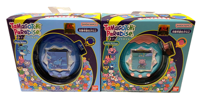 BANDAI Tamagotchi Paradise Jade Forest & Blue Water 2pc Set Japan