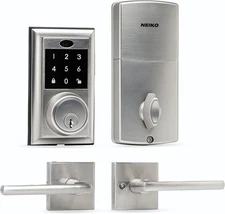 NEIKO 52905A Keyless Entry Door Lock Set - Stainless Steel for Front Door *NEW*