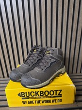 Buckbootz Mens UK 10, Safety Bootz, Uk 8, New In Box