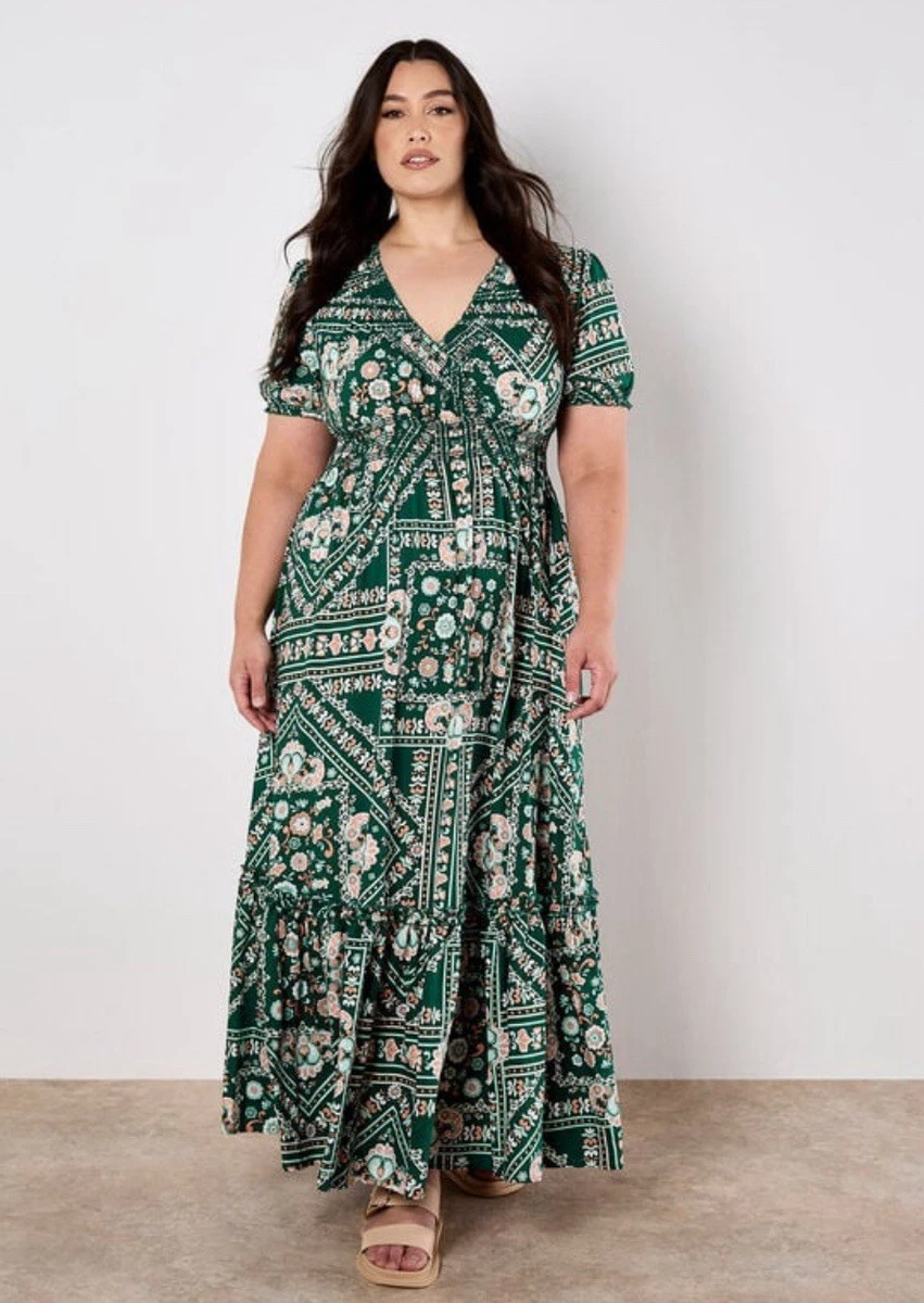 Apricot Dresses Green Plus for sale | eBay UK