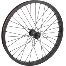 Odyssey BMX Wheel, OLDSCHOOL GT BMX SE 20 STAGE 2 FRONT WHEEL BLACK RIM NEW