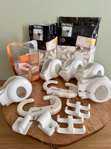 IKEA PATRULL White Corner Bumpers Edge Cushions Safety 1st Cabinet Locks Latches