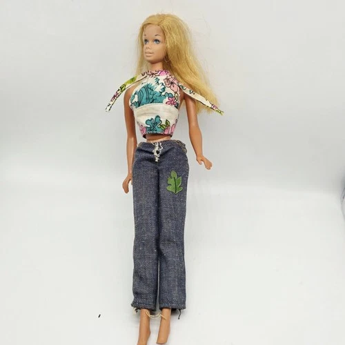New ListingVintage 1971-72 Sun Set Malibu Barbie  Blonde Tan Twist N Turn Mod Outfit
