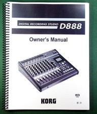 Korg D888 Instruction Manual: 52 Pages  Protective Covers 