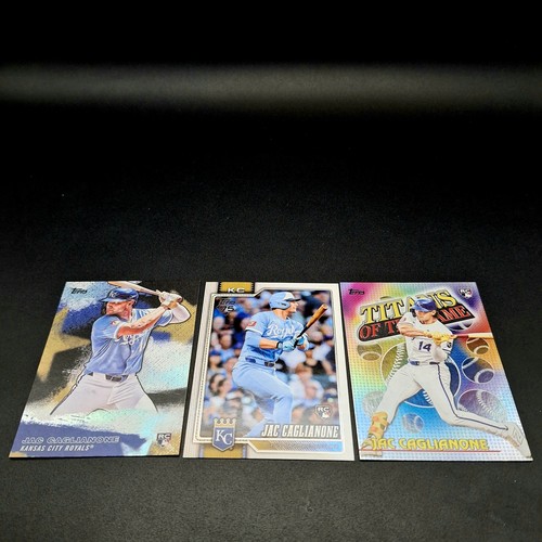 2025 Topps Jac Caglianone RC Lot 3 Cards Titans Stars MLB #138 Royals Rookie  - Picture 7 of 8