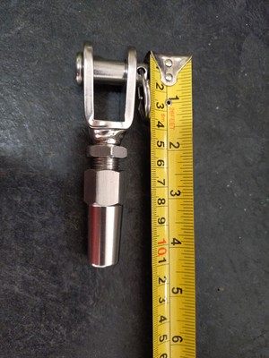 Swageless Gabelklemme 6 mm Edelstahlkabel Güteklasse 316 für Treppengeländer