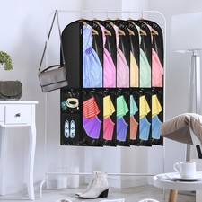 Geelin 14Pcs Garment Bags for Dance Costumes PVC Clear with Zippers 20x40" S5