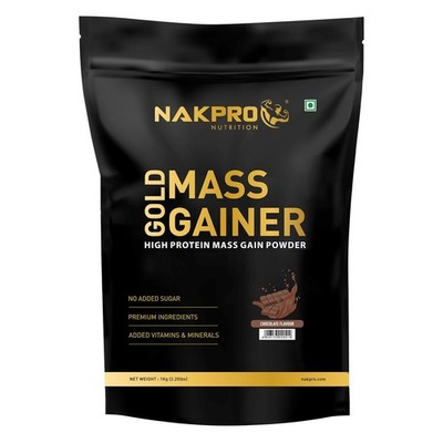 Nakpro Gold Mass Gainer Proteinpulver Schokoladengeschmack 1kg