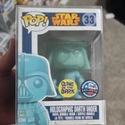 Funko Pop! Star Wars Holographic Darth Vader #33 Glows in the Dark Exclusive