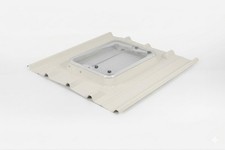 Lucarne de toit pour tôles bac acier ondulés profil 5 ondes – RAL 9002 Blanc – V