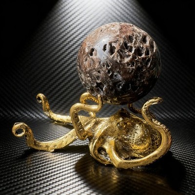 Polished Natural Stone Sphere Crystal Ball 1.91 Inch Gemstone Desk Decor Art