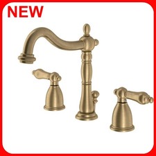 Kingston Brass Heritage 1.2 GPM Widespread Bathroom Faucet with Pop-Up Drain r5