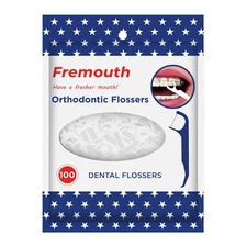 Upgraded Orthodontic Flossers for Braces - Ortho Dental Floss Picks, 100 Count (