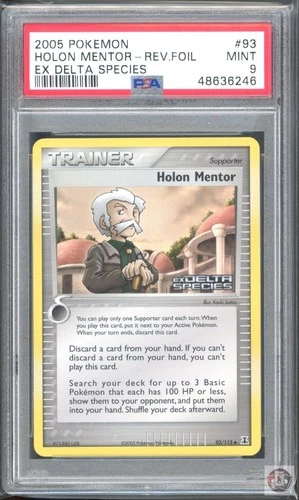Holon Mentor Reverse Holo 93/113 Delta Species Pokemon PSA 9