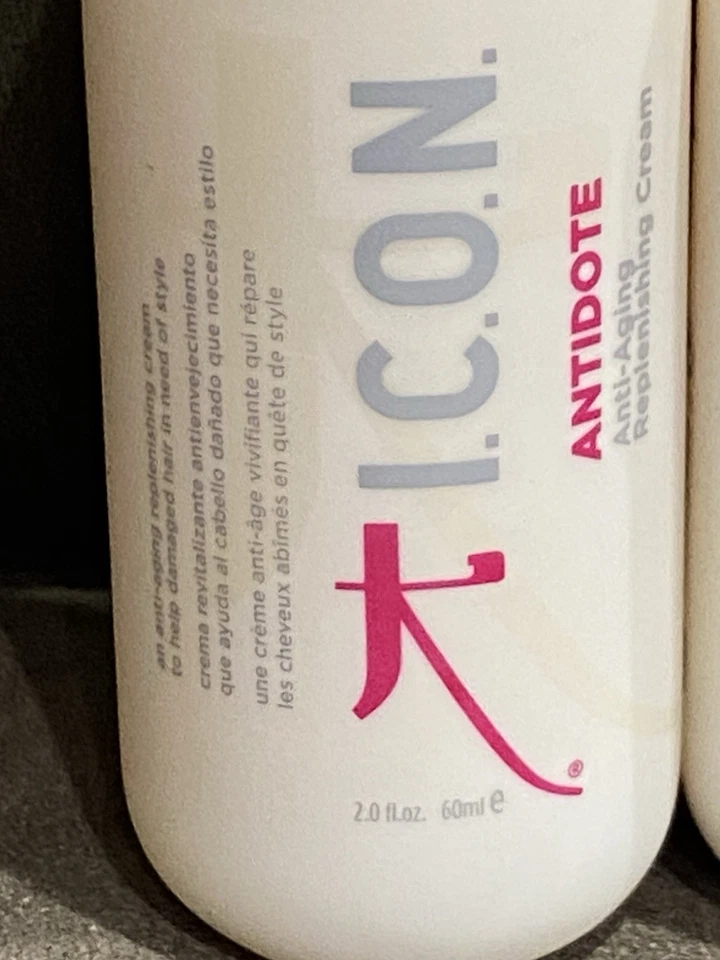 ICON ANTIDOTE ANTI-AGING REPLENISHING HAIR CREAM - 2 OZ - TRAVEL SIZE - 2 PACK! - Image 2 of 4