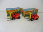 Matchbox Lesney Superfast SF15 Fork Lift- label crest different directions, box
