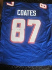 BEN COATES HAND SIGNED AUTOGRAPHED FOOTBALL JERSEY NEW ENGLAND PATRIOTS W/ COA 1