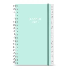 2025 Pocket Planner, A6 Weekly Planner with Monthly Tabs, Run Jan 2025-Dec 