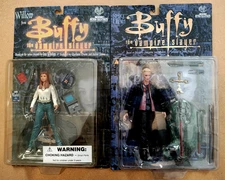Buffy The Vampire Slayer Moore Collection action figures Spike and Willow lot