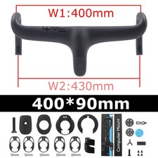 Instradamento cavi interno manubrio bici strada in carbonio include supporto e distanziali