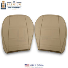 1999-2004 For Ford Mustang V6 Leatherette Bottom Seat Covers Med. Parchment
