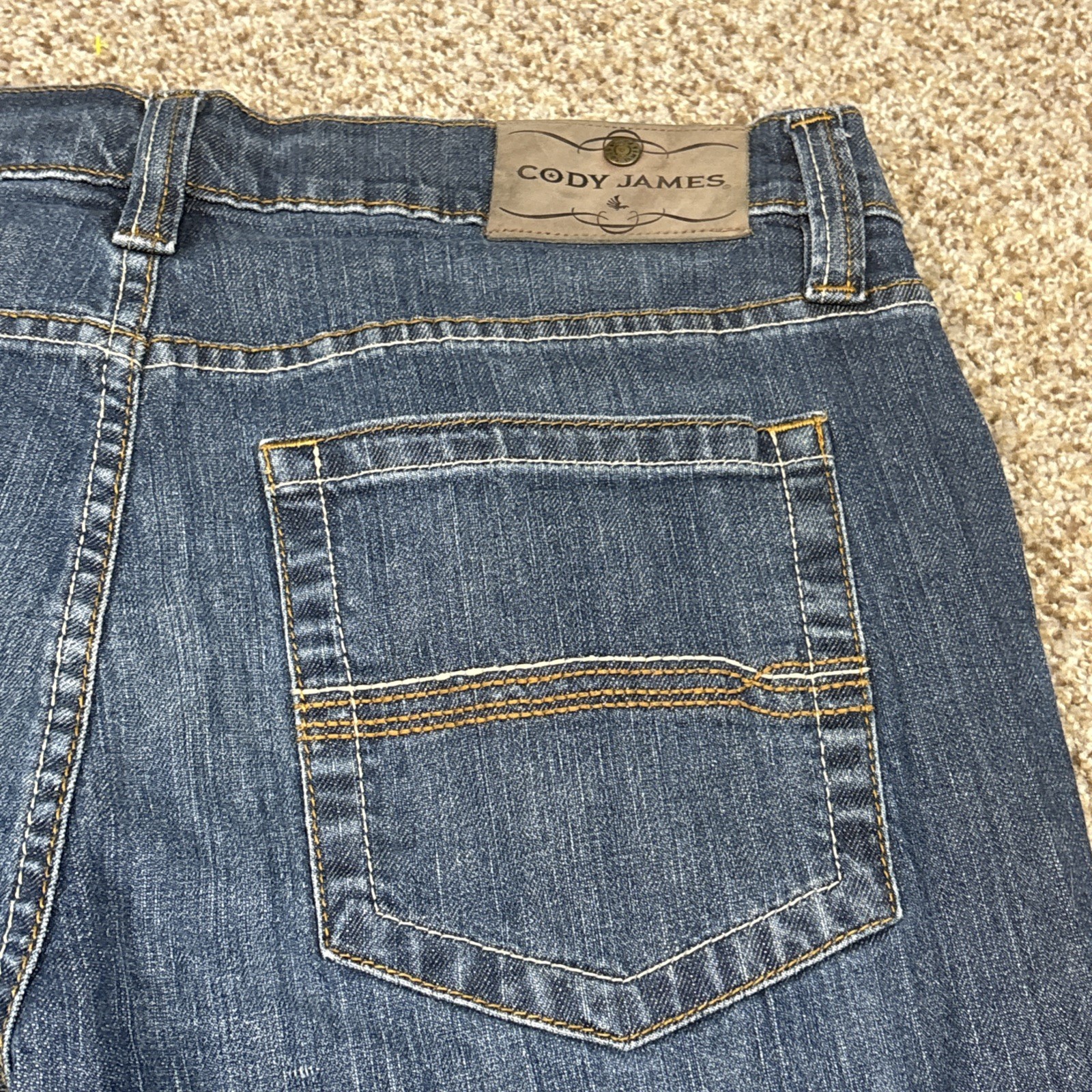 Cody James Jeans Men’s 34x34 Fits 35 X 34 Straight Leg Blue Medium Wash - View 15